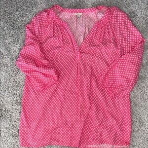 Sonoma women’s blouse sz L, pink, business casual, beach, summer, casual